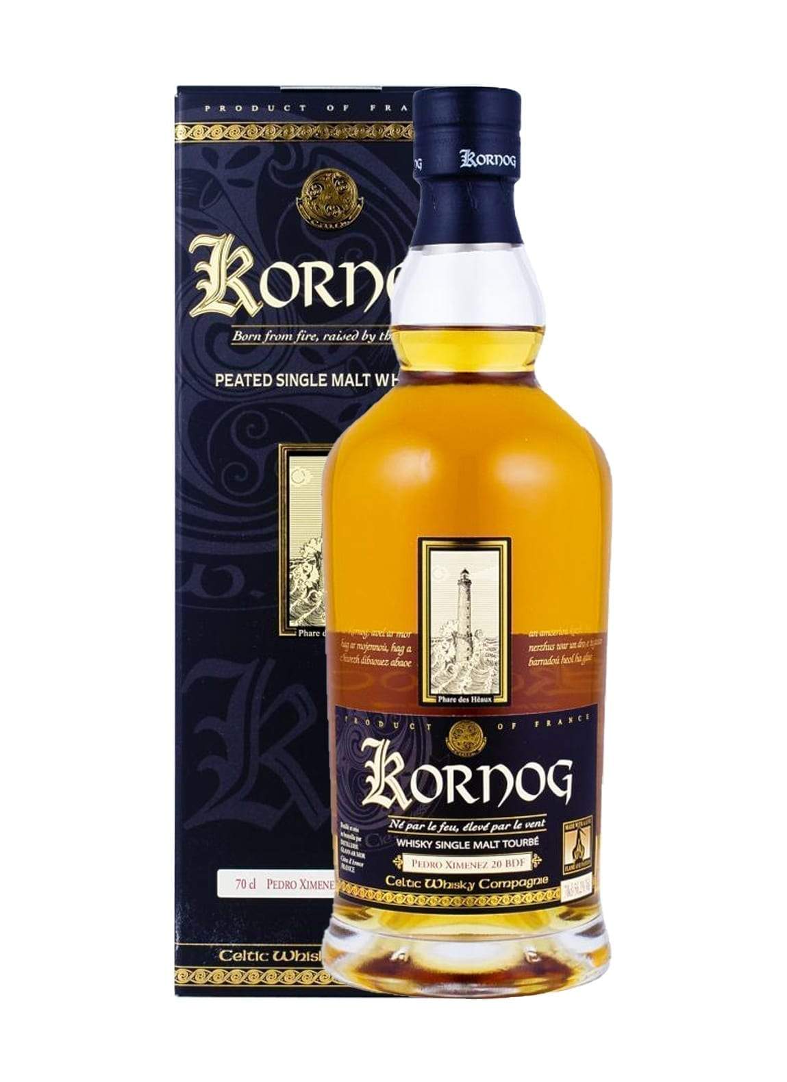 Kornog Single Malt 5 Years Single Cask Pedro Ximenez Cask Strength Peated 56.2% 700ml | Whiskey | Shop online at Spirits of France
