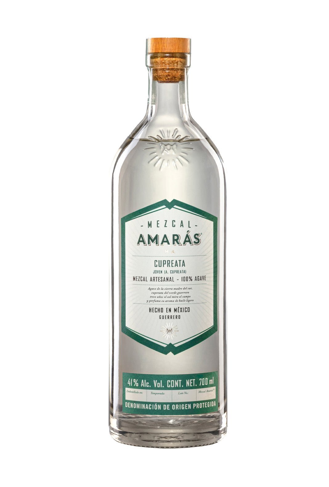 Mezcal Amares Cupreata 41% 700ml - Tequila - Liquor Wine Cave
