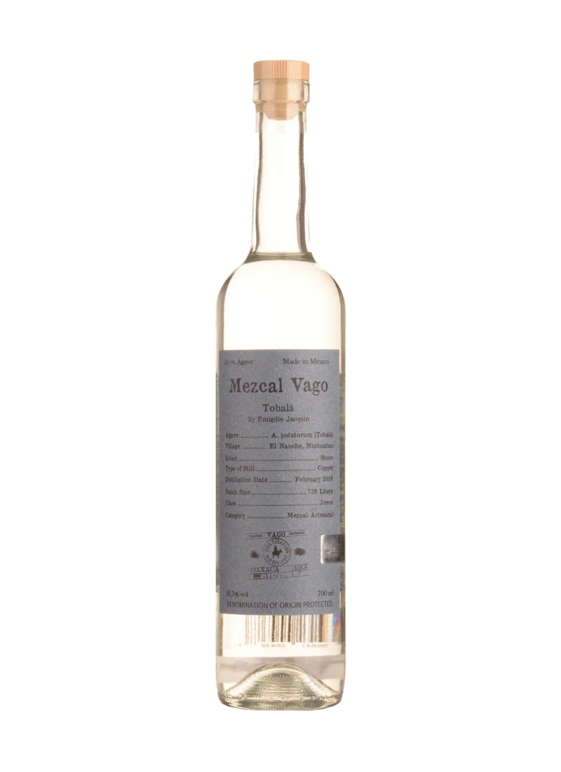 Mezcal Vago Tobala 50.86% 700ml | Tequila | Shop online at Spirits of France